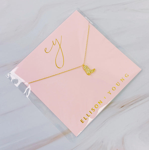 Glam Cow Girl Boot Necklace - Gifts for You 'n Me
