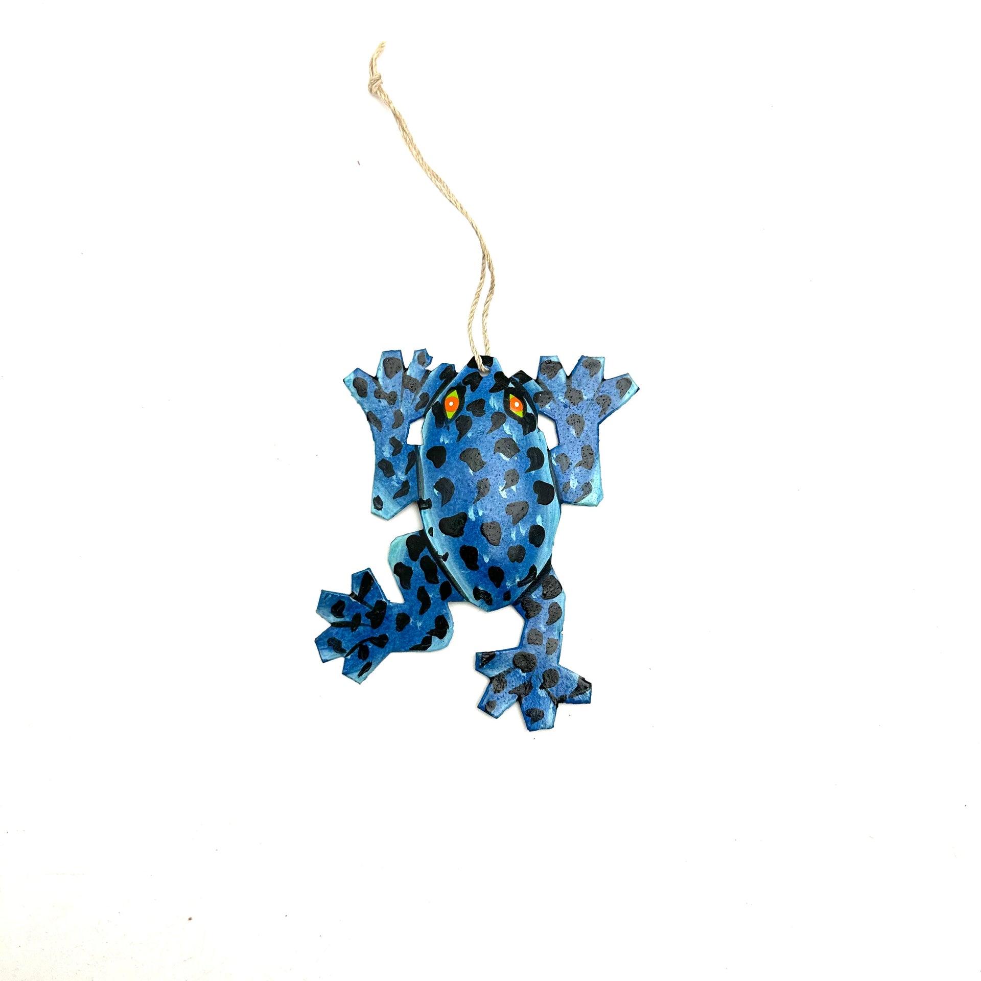 Little Frog Ornament- Blue