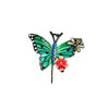Turquoise Butterfly and Bee Wall Hook 2