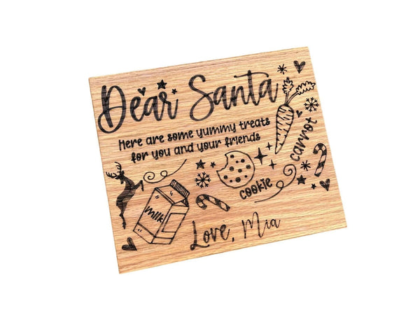 Hardwood Santa Tray - Gifts for You 'n Me