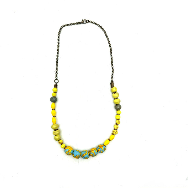 Emily Necklace - Yellow