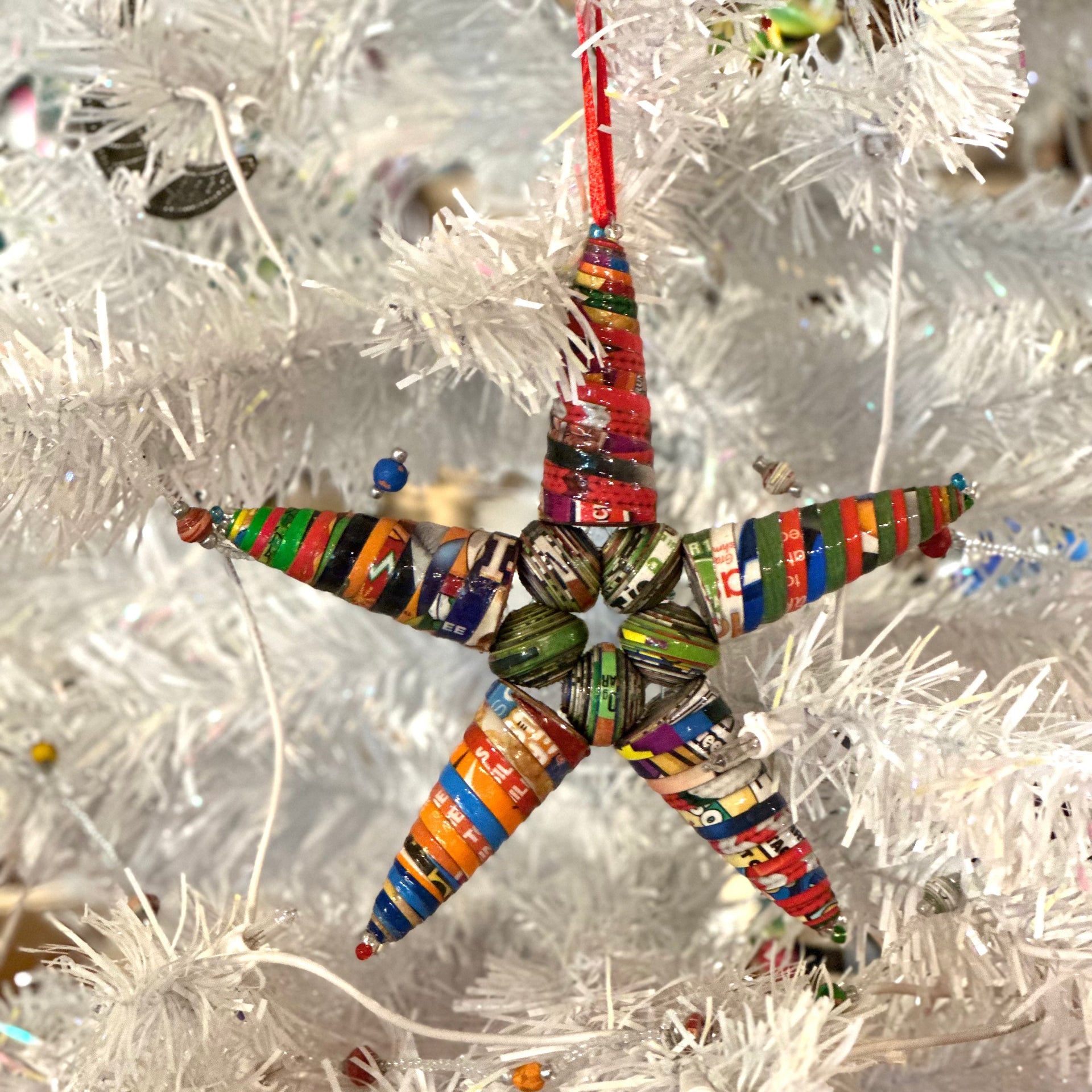 Jumbo Cereal Box Star Ornament