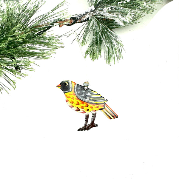 Standing Yellow Bird Ornament