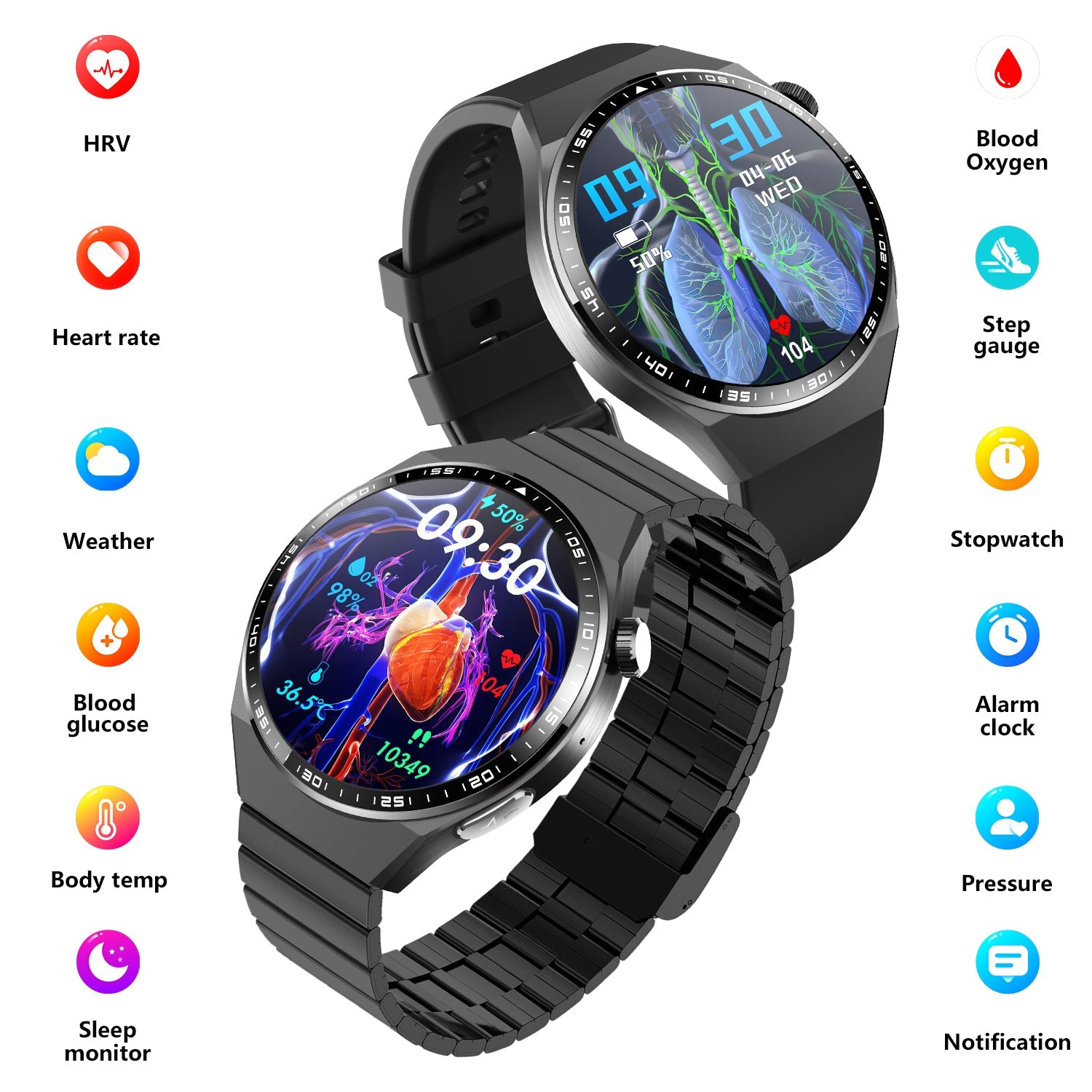 2024 New Accurate Measure ECG+PPG Smart Watch Men Full Touch Screen Sport Fitness Watches Bluetooth For Android ios Smartwatch
