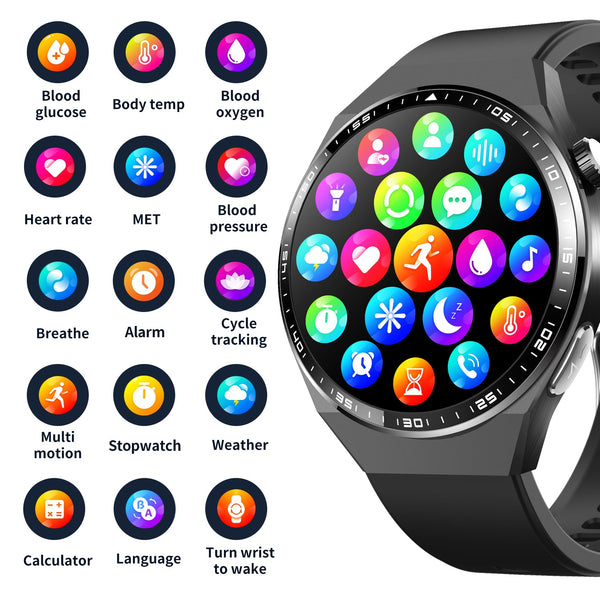 2024 New Accurate Measure ECG+PPG Smart Watch Men Full Touch Screen Sport Fitness Watches Bluetooth For Android ios Smartwatch