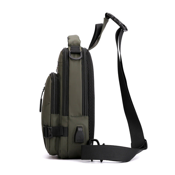 Men's Crossbody Bag: Stylish & Functional Sling Backpack for Everyday Use Wautton Outdoor Gear
