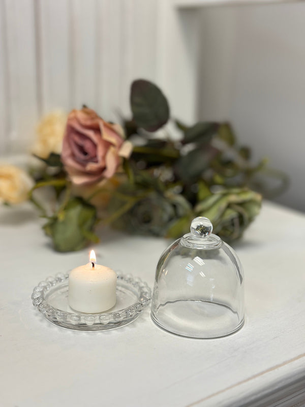 Glass Dome Display Cloche with Base