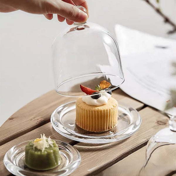 Glass Dome Display Cloche with Base