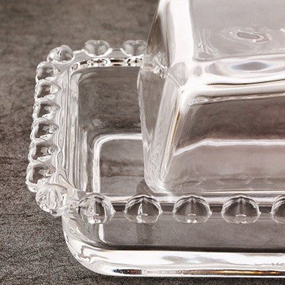 Crystal-Cut Glass Serving Dome & Covered Dish