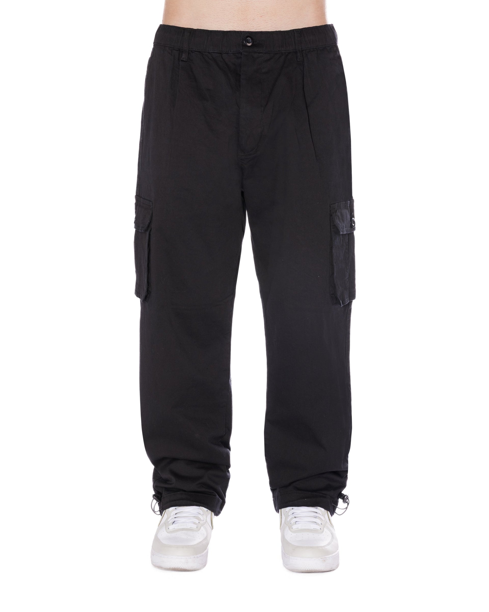 Black Relaxed Cargo Pants