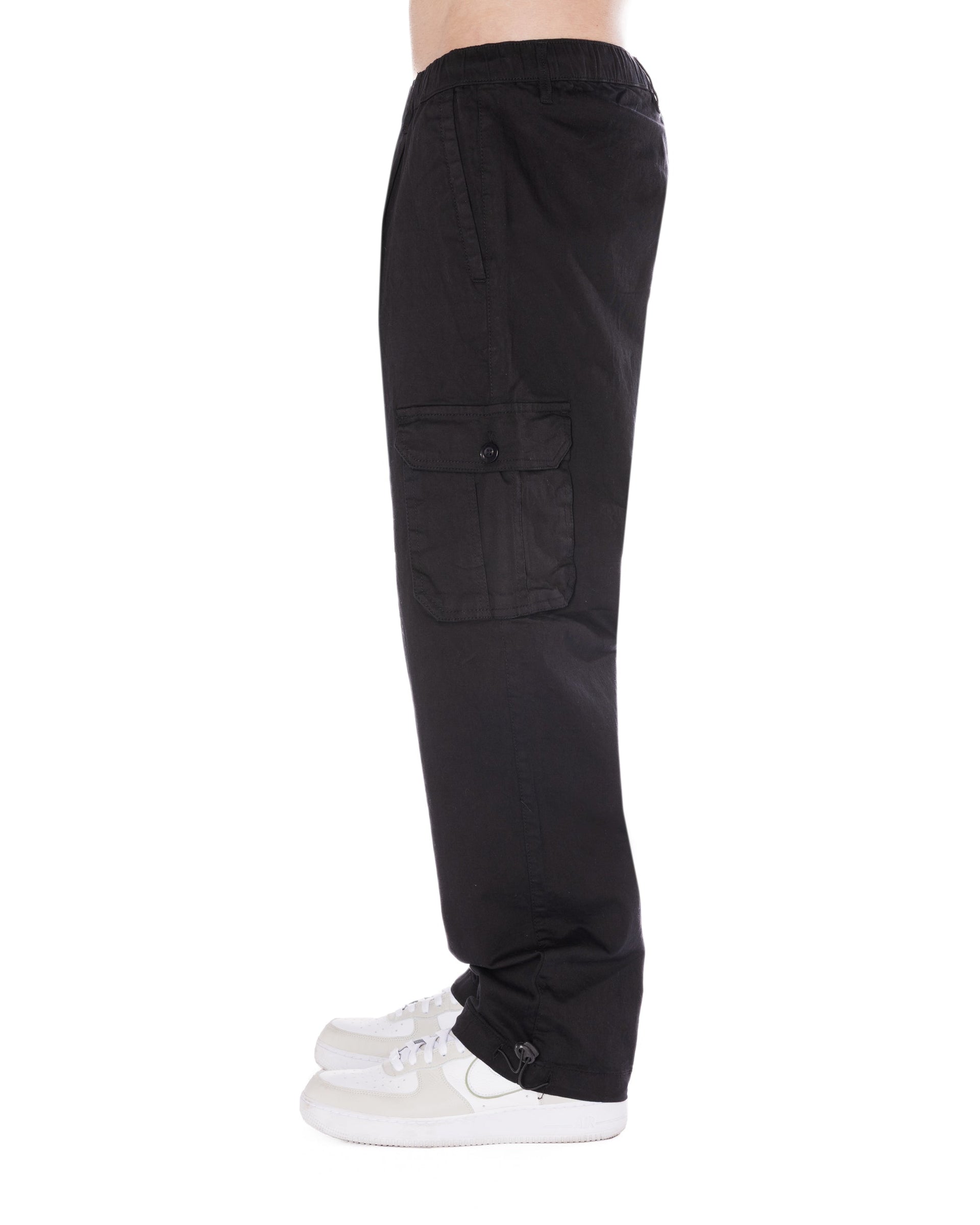 Black Relaxed Cargo Pants
