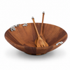 Lilacs Salad Bowl and Servers