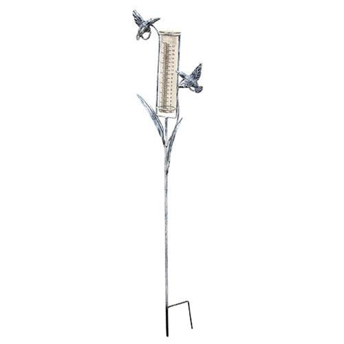 Assorted Distressed Metal Garden Springtime Rain Gauge Yard Stake 38