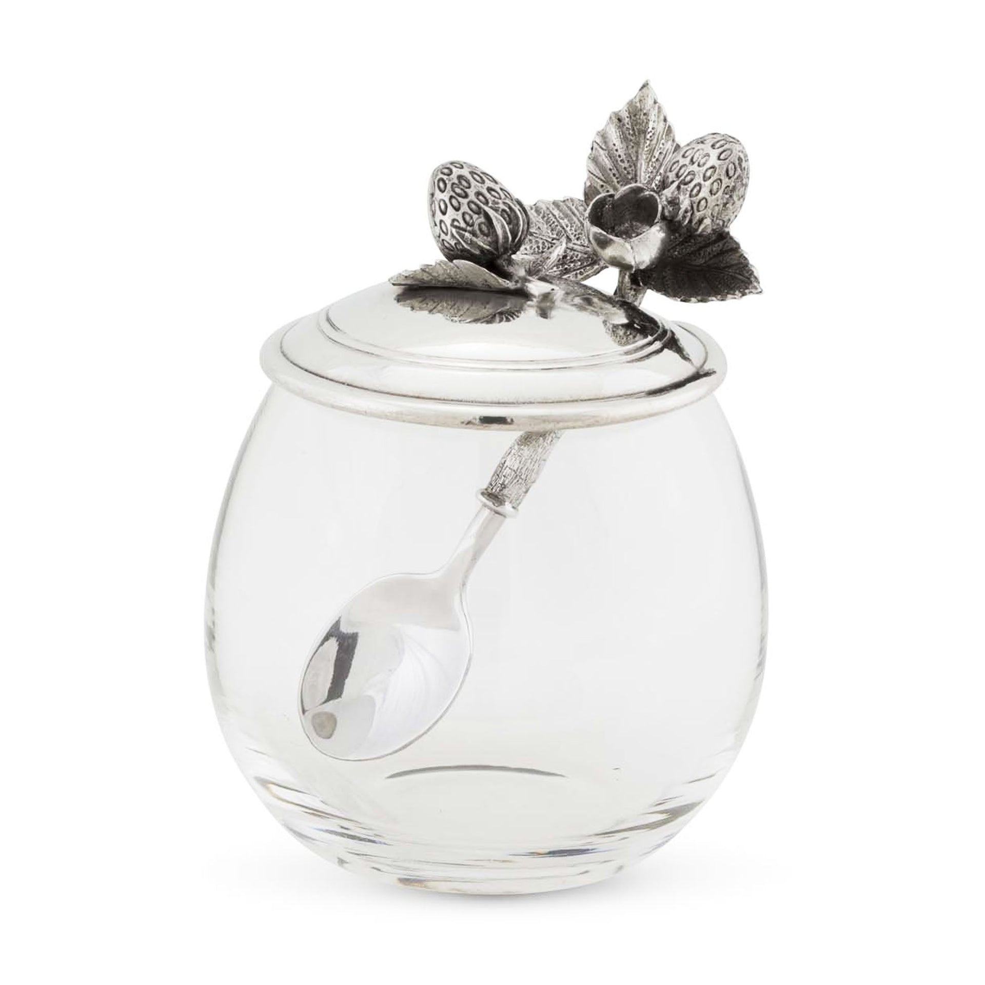 Vagabond House's Strawberry Jam Jar with Spoon Set