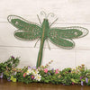 Rustic Green Metal Dragonfly Wall Decor
