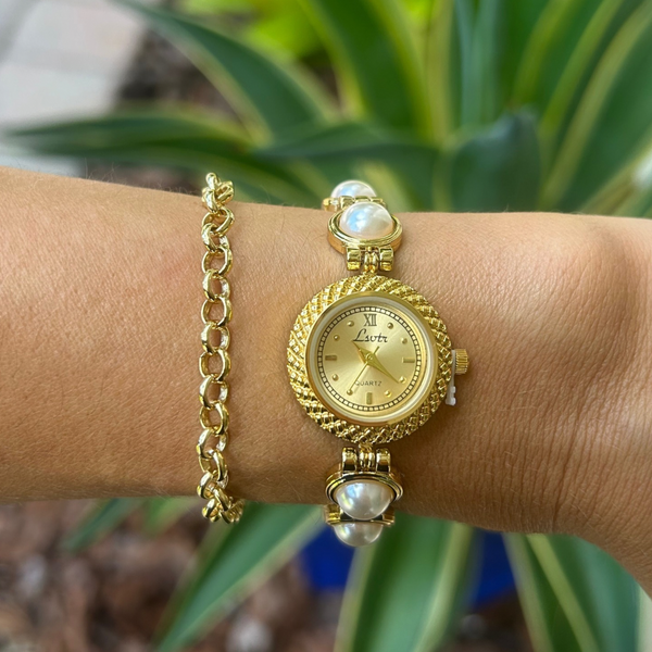 Round Pearl Watch