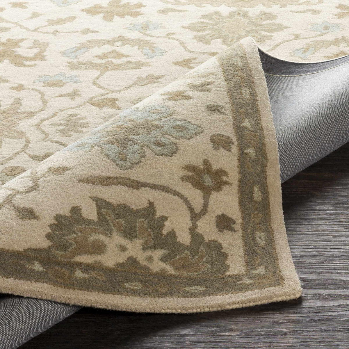 Hazen 1197 Hand Tufted Light Beige Wool Rug