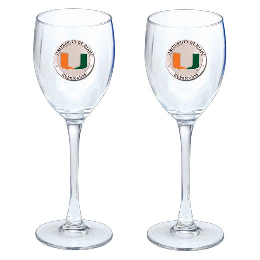 University of Miami Goblets (Set of 2)