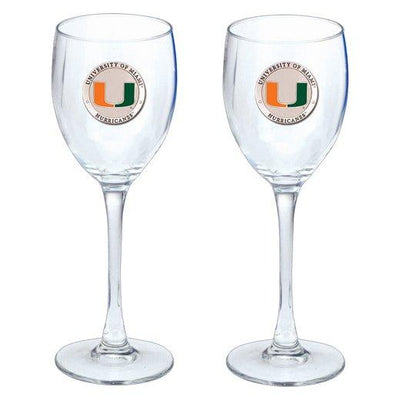 University of Miami Goblets (Set of 2)