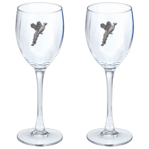Pheasant Goblets (Set of 2)