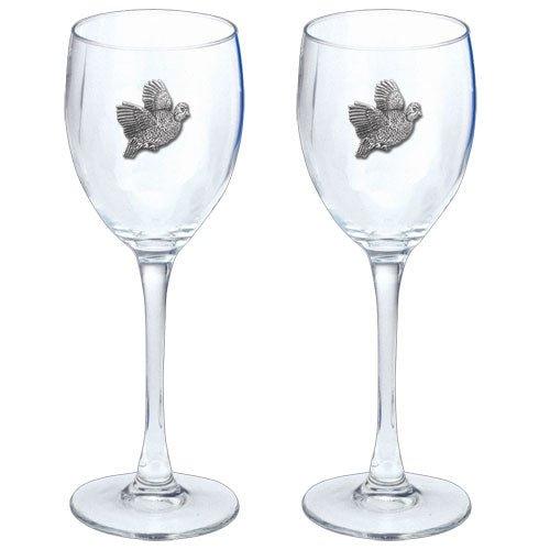 Bobwhite Quail Goblets (Set of 2)