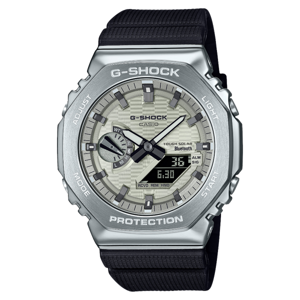 CASIO G-Shock Analog Digital Steel Silver Dial | GBM2100A-8B Bezel House