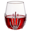 Stemless Skeleton Wine Glass | SINGLE | 17oz Halloween Skeleton Glasses 5