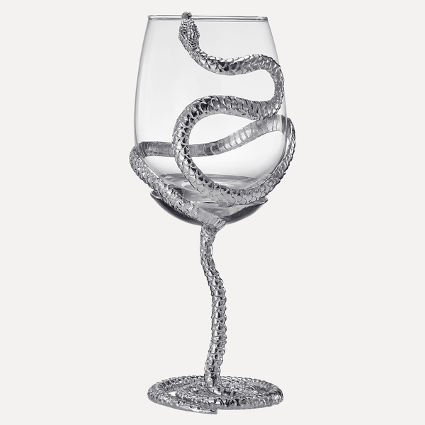 Stemmed Snake Wine Glass | SINGLE | 19oz Spooky Reptile Glasses 10
