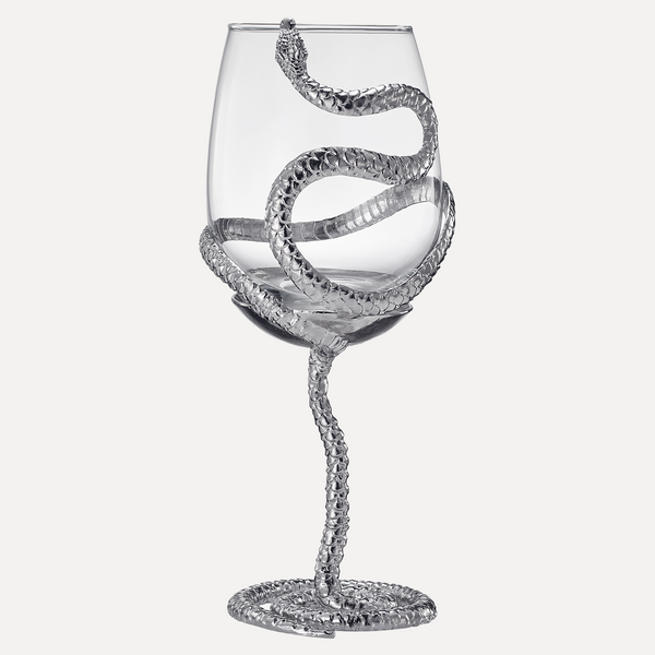 Stemmed Snake Wine Glass | SINGLE | 19oz Spooky Reptile Glasses 10