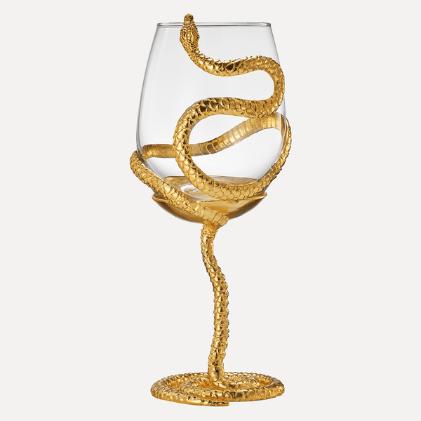 Stemmed Snake Wine Glass | SINGLE | 19oz Spooky Reptile Glasses 10