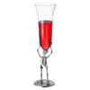 Skeleton Champagne Flute Glass | Single | 7.5oz Halloween Skeleton Glasses 10