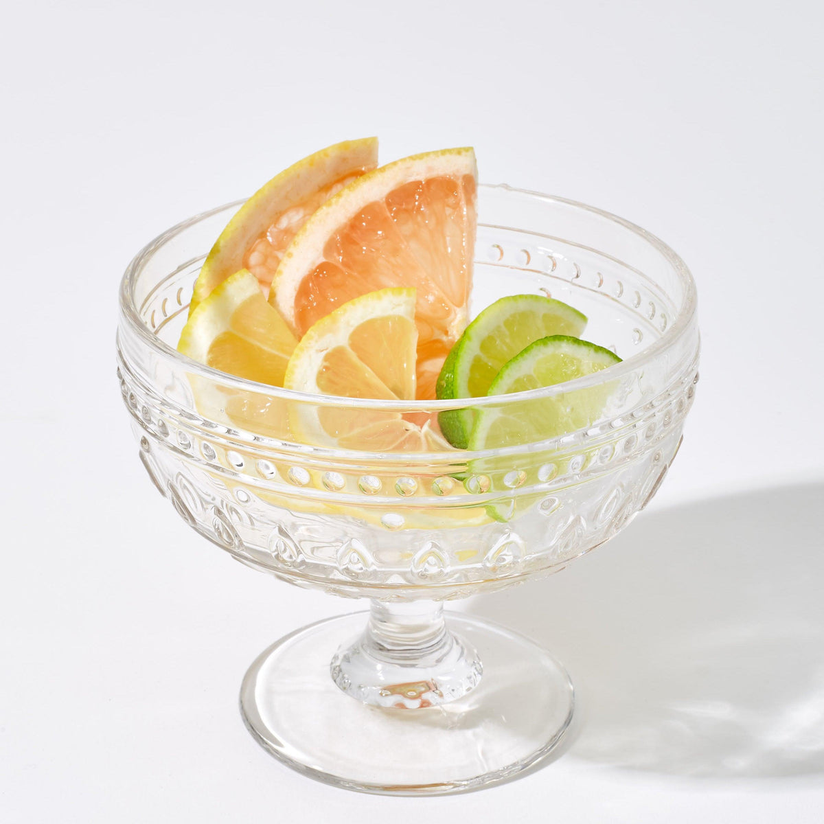 Fez 13oz Footed Compote Glass Bowls, Set of 4