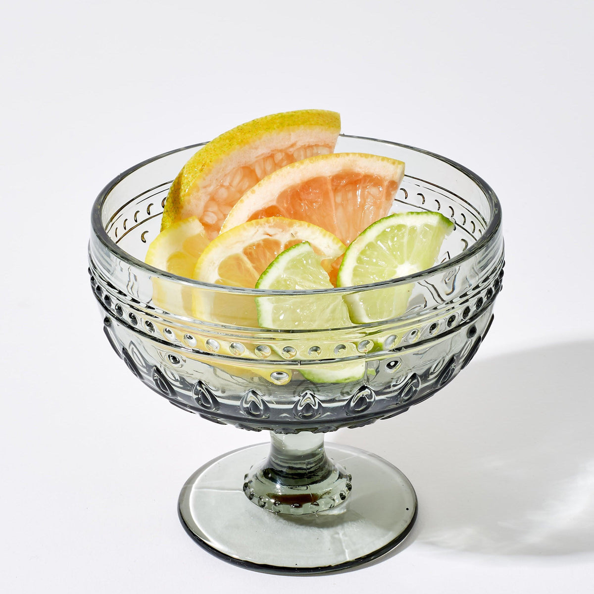Fez 13oz Footed Compote Glass Bowls, Set of 4