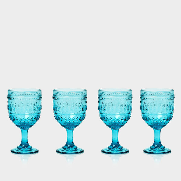 Fez 12oz Glass Goblet, Set of 4