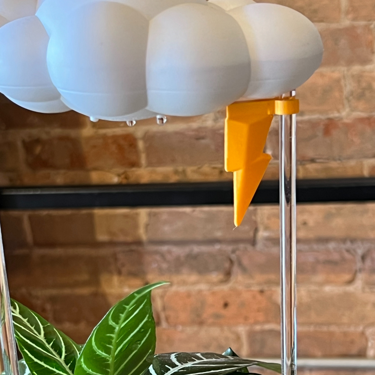 Original Dripping Rain Cloud with Lightning Bolt Charm