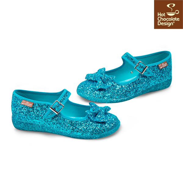 Chocolaticas® GLITTER ICE Women's Mary Jane Flat