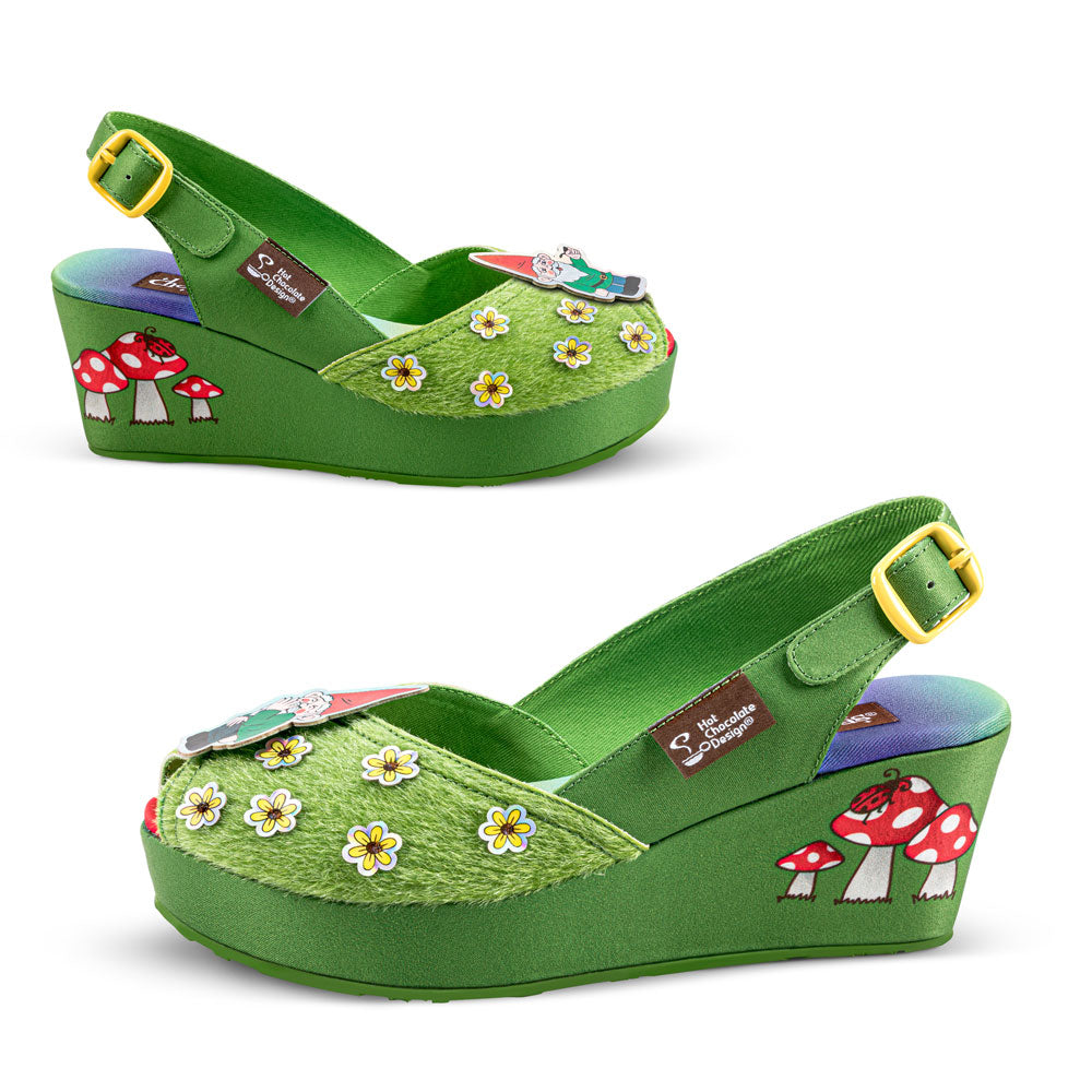 Chocolaticas® NAUGHTY GNOME Women's Wedge Sandal