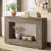Modern Farmhouse 47-inch Long Entryway / Console Table in Grey Wood Finish
