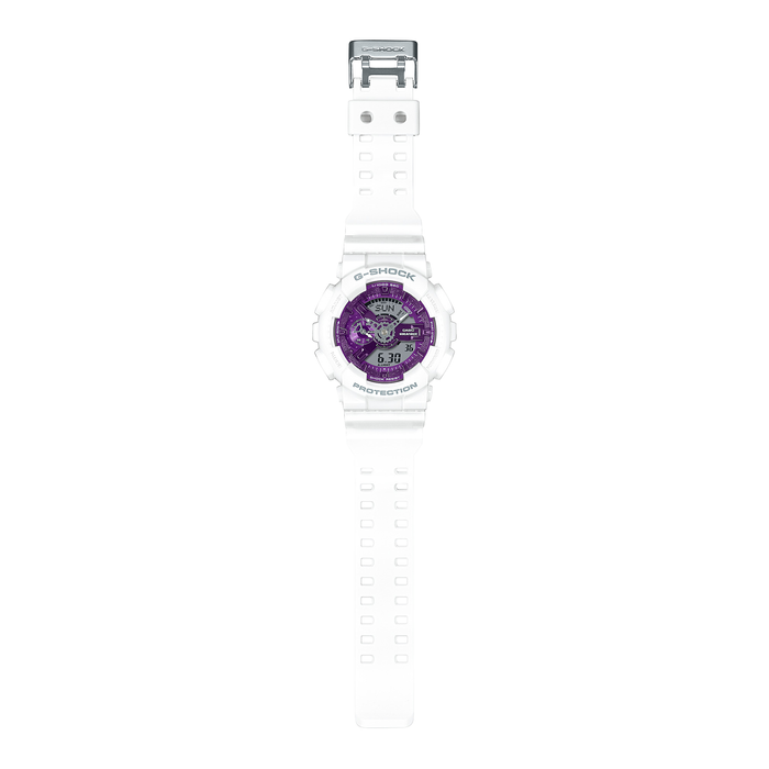 CASIO G-Shock Analog-Digital White/Purple | GA110WS-7A Bezel House