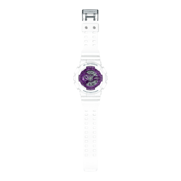 CASIO G-Shock Analog-Digital White/Purple | GA110WS-7A Bezel House