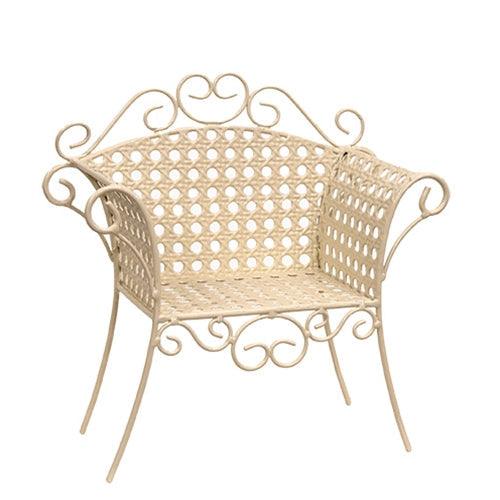 Rustic Metal Garden Chair Planter