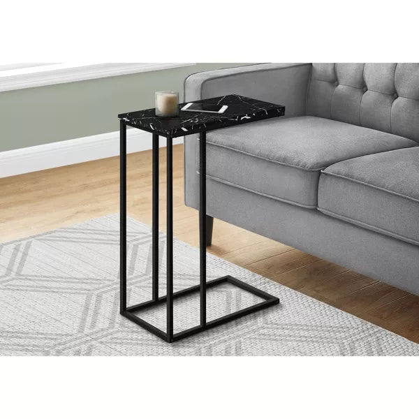 Black Marble End Side Table Ennovanest Limited