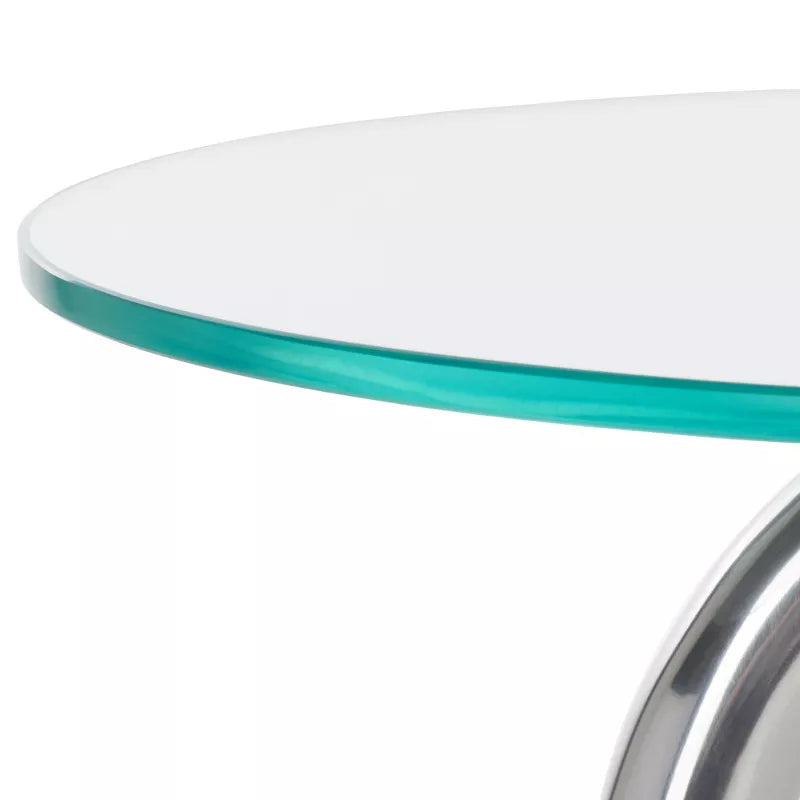 Birbiglia Bird Base Accent Table - ACC4610B - Silver/Glass Ennovanest Limited