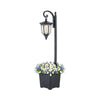 Black Solar Outdoor Post Light