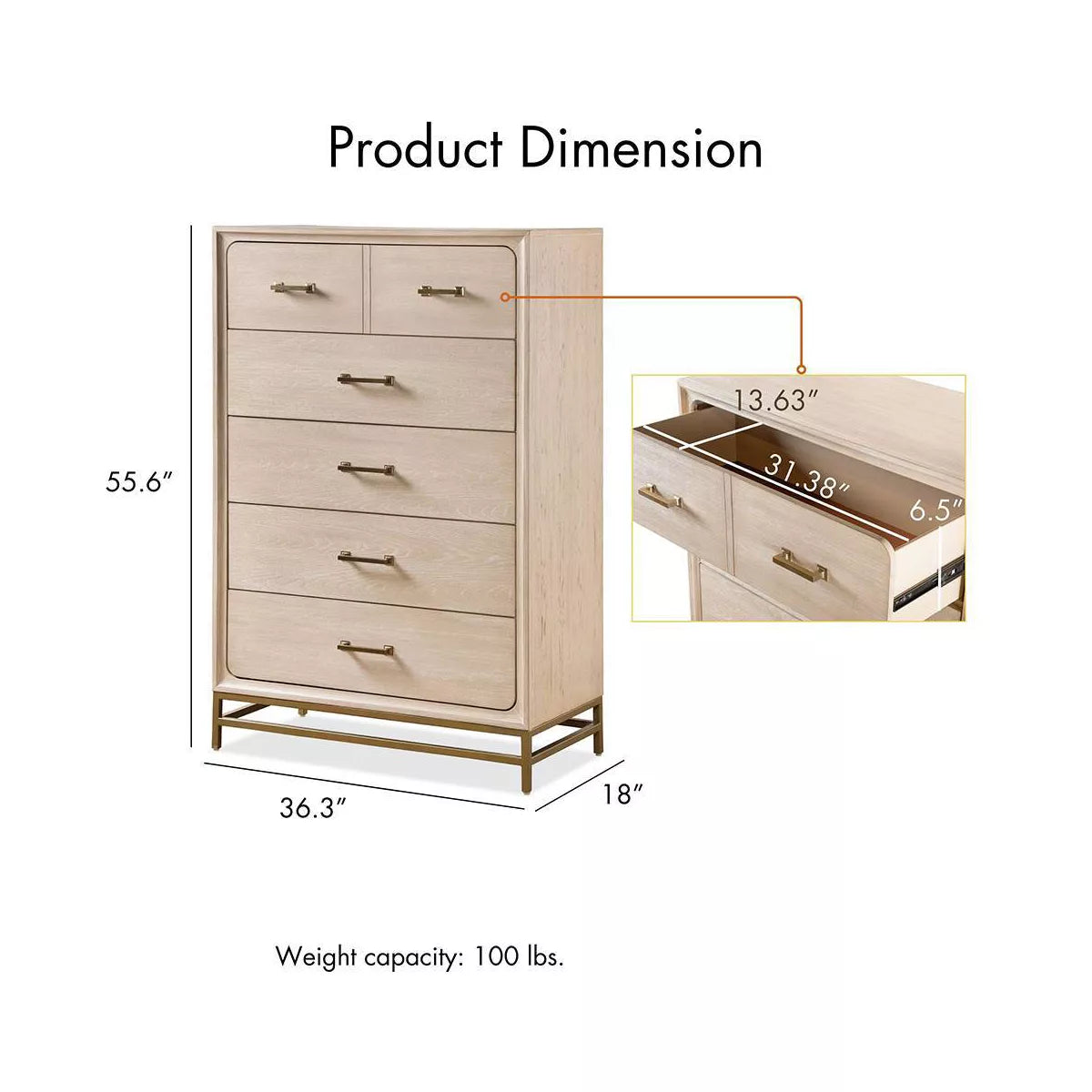 Boho 5 Drawer Oak Ennovanest Limited