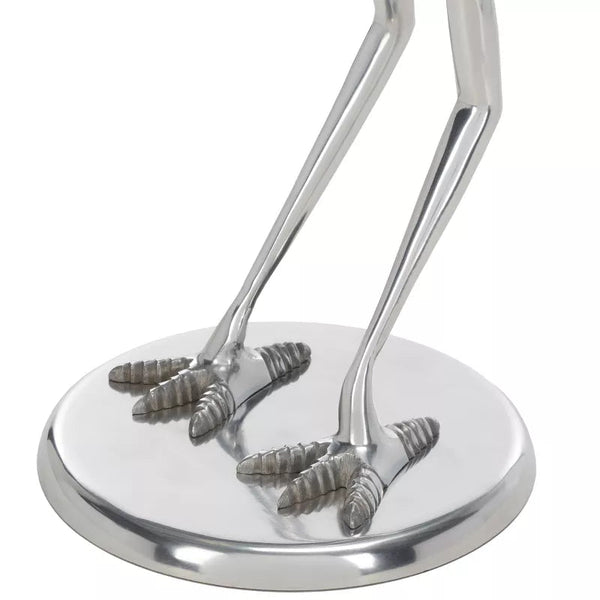 Birbiglia Bird Base Accent Table - ACC4610B - Silver/Glass Ennovanest Limited