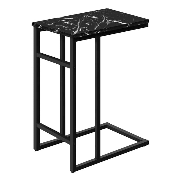 Contemporary C-Shaped Side Table – Black Metal Ennovanest Limited