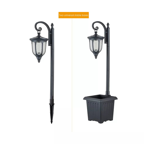 Black Solar Outdoor Post Light Ennovanest Limited