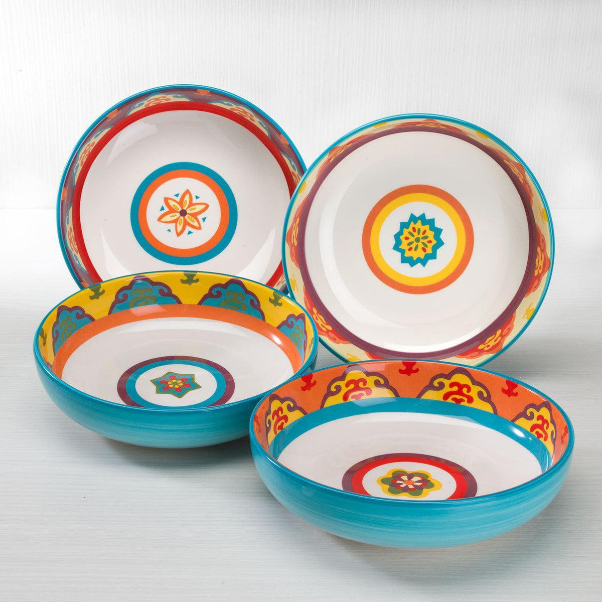Galicia 8.4'' Stoneware Pasta Bowl,  Set of 4