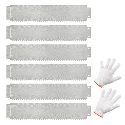 6-Pack 20 FT Galvanized Metal Landscape Edging for Lawn（Patented）